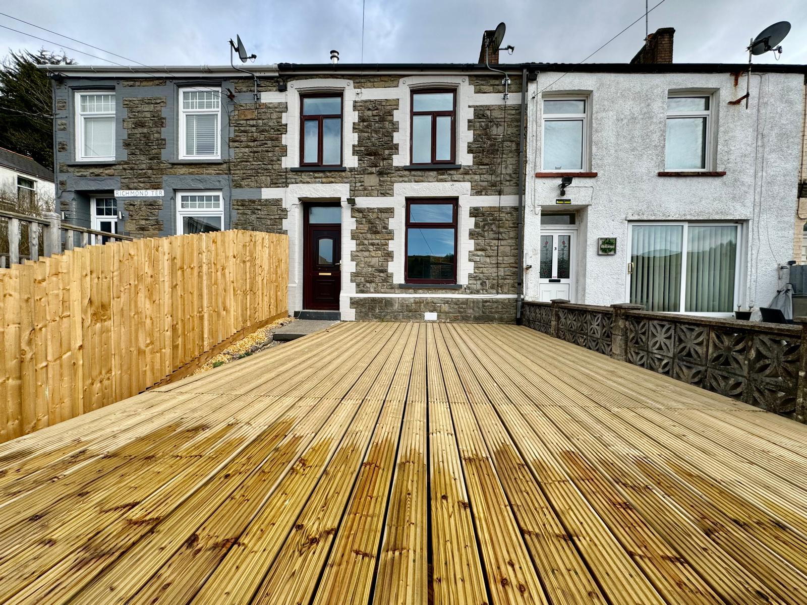 Purchased property with new decking